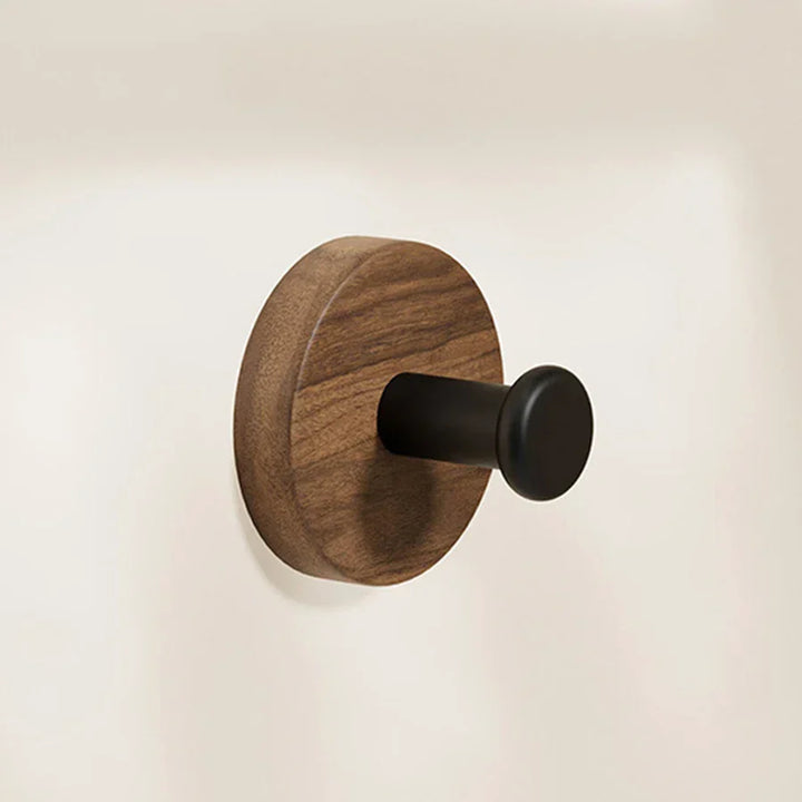 Clothes hanger made of walnut wood – Black or White | Decorative & Practical Bowlift
