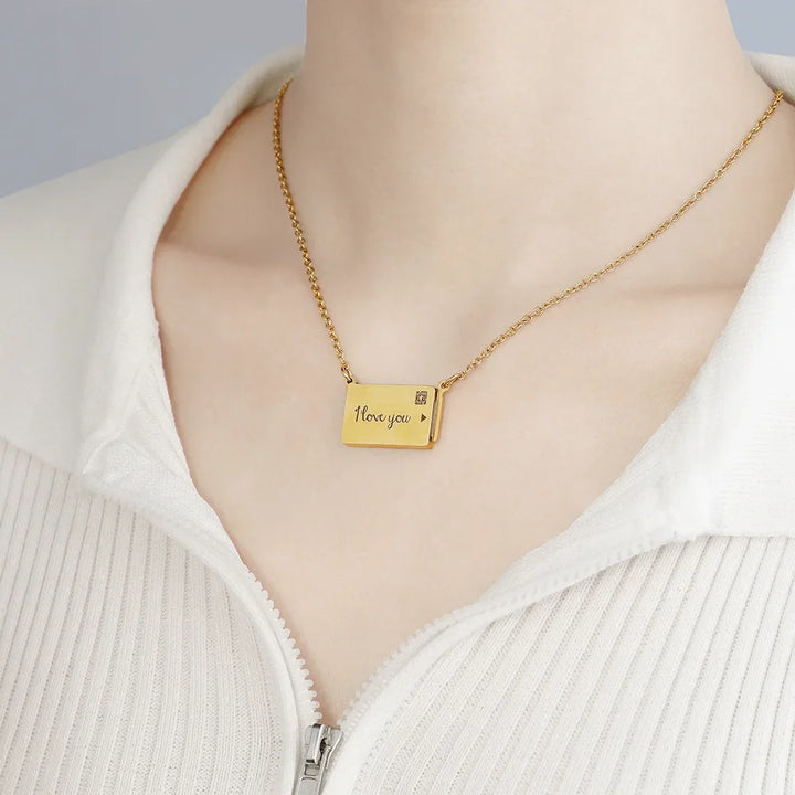 BowLift | Personalized Custom Photo Envelope Necklace
