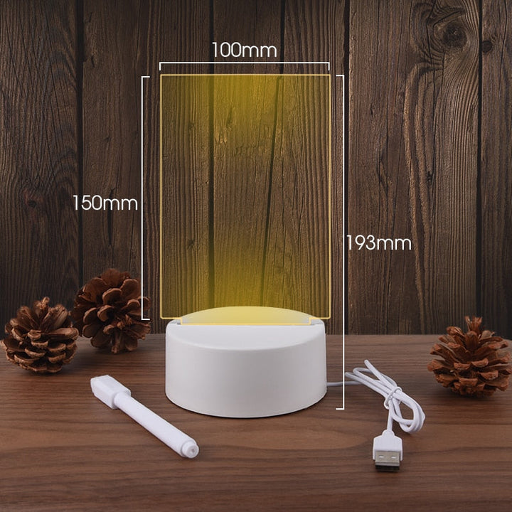 BowLift | Creative Note Board Led Table Lamp