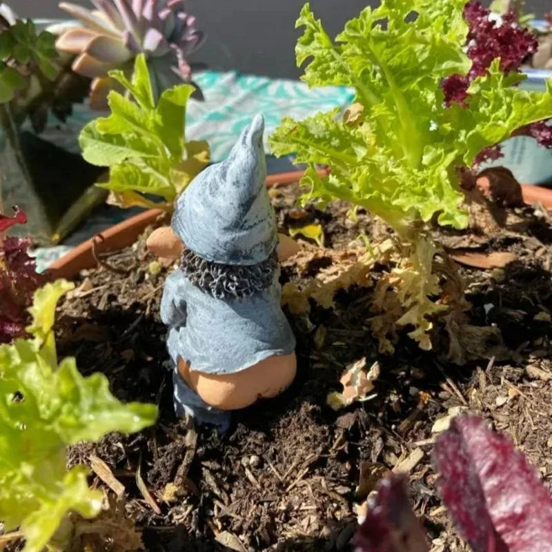 BowLift | Funny Gnome Figurine Made of Resin for Garden and Lawn