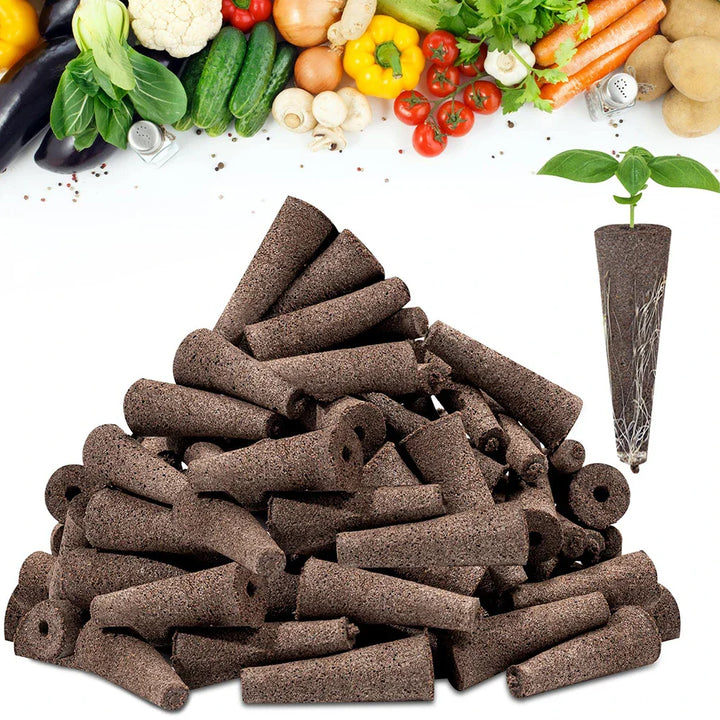 BowLift | WurzelWunder Planting Sponges 50 Pieces | Replacement Growth Sponges for Hydroponics & Soil | For Herbs, Vegetables & Flowers