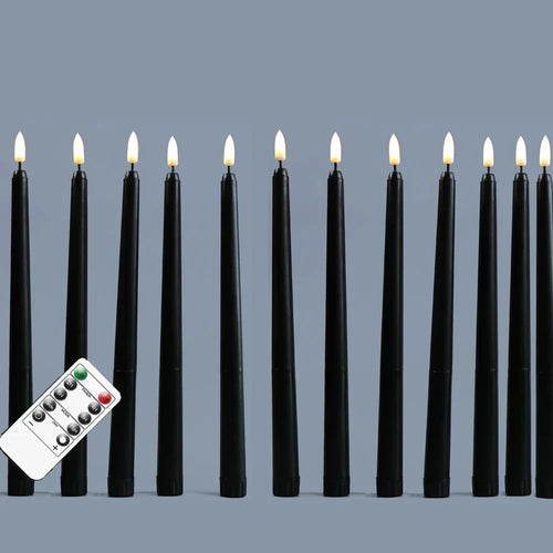 BowLift | Black LED tealights without flame with remote control for an unforgettable atmosphere
