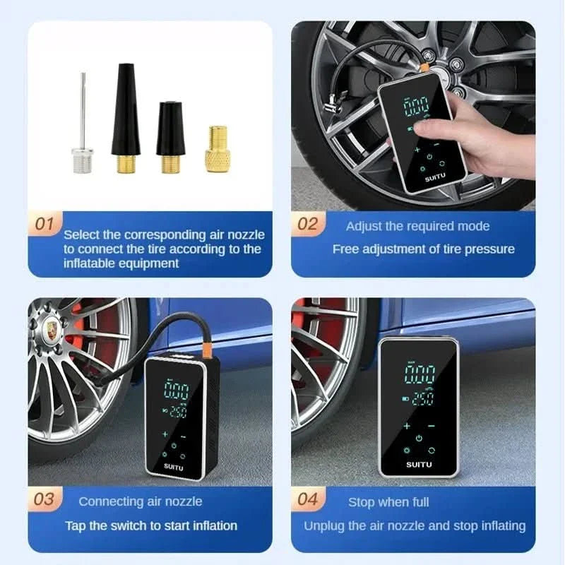 BowLift | Portable Electric Air Pump with Touchscreen