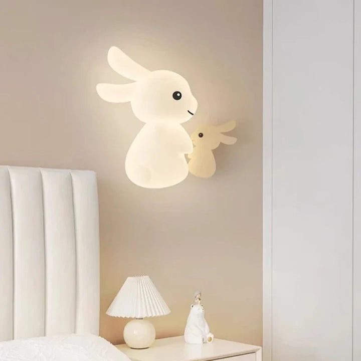 RabbitGlow Lamp - Playful LED Children's Wall Lamp Bowlift