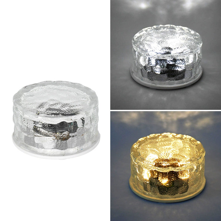 Solar Ice Brick Light Outdoor Waterproof Pathway/Step Garden Ground Light