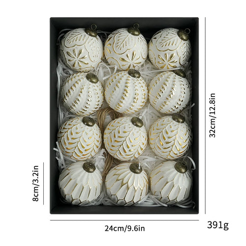Antique Decorative Christmas Ball Ornament Set