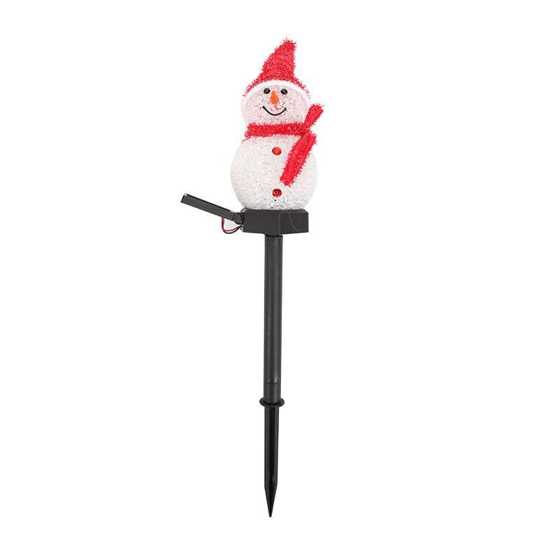 Outdoor Solar LED Snowman Garden Stake