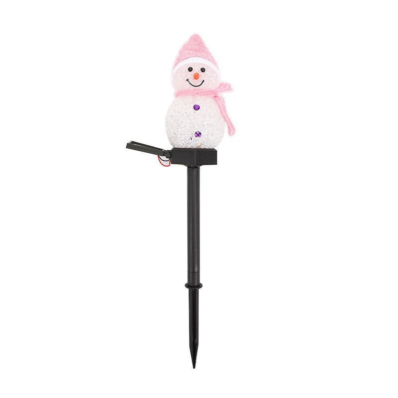 Outdoor Solar LED Snowman Garden Stake
