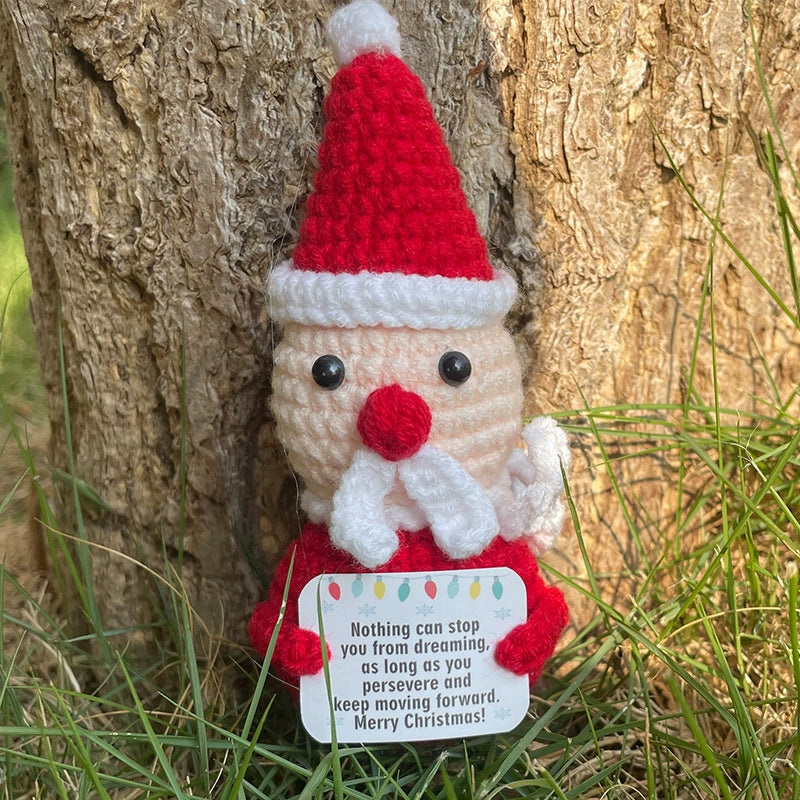 Handmade Crochet Wool Santa Claus Ornament