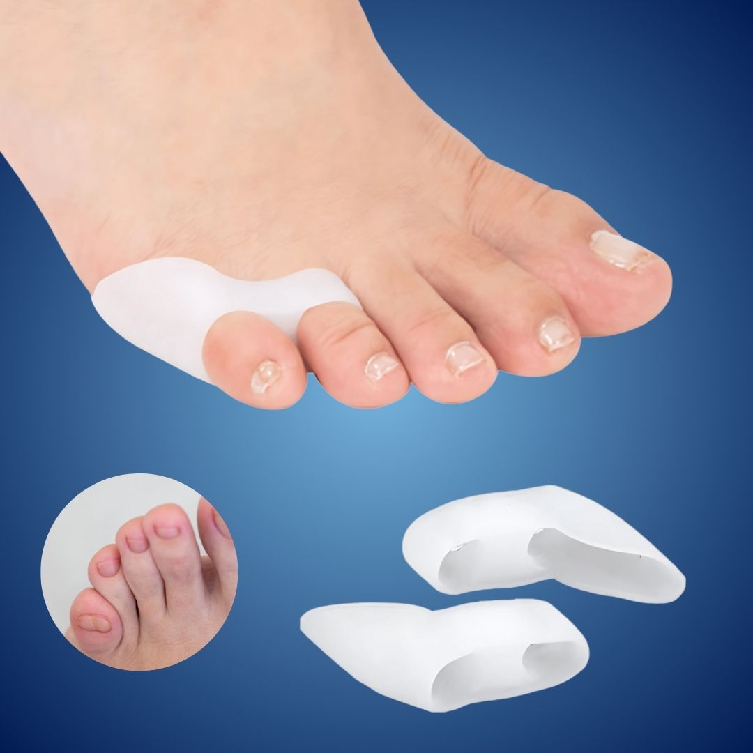 ToeGuard Orthopedic Toe Spacers | Bunionette Corrector - Little Toe Straightener - for Bunions - Hammertoe and Toe Alignment Bowlift