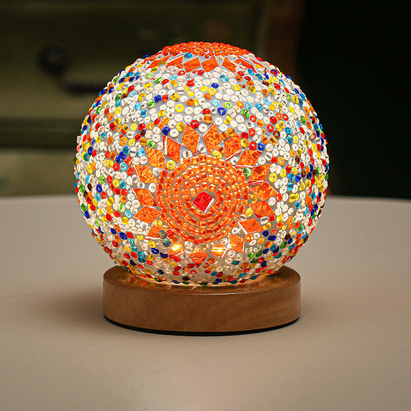 BowLift | BohoGlow – Modern Bohemian Table Lamp with USB Charging