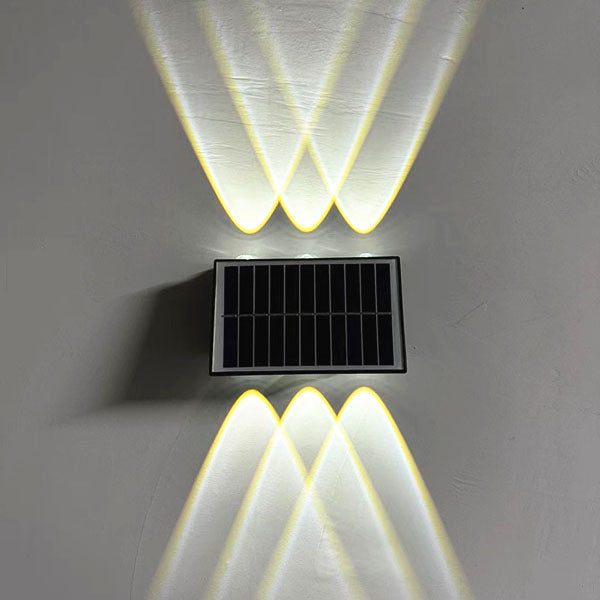Contemporary Industrial Solar Waterproof ABS Column LED Wall Sconce Lamp For Outdoor Patio | Bowlift