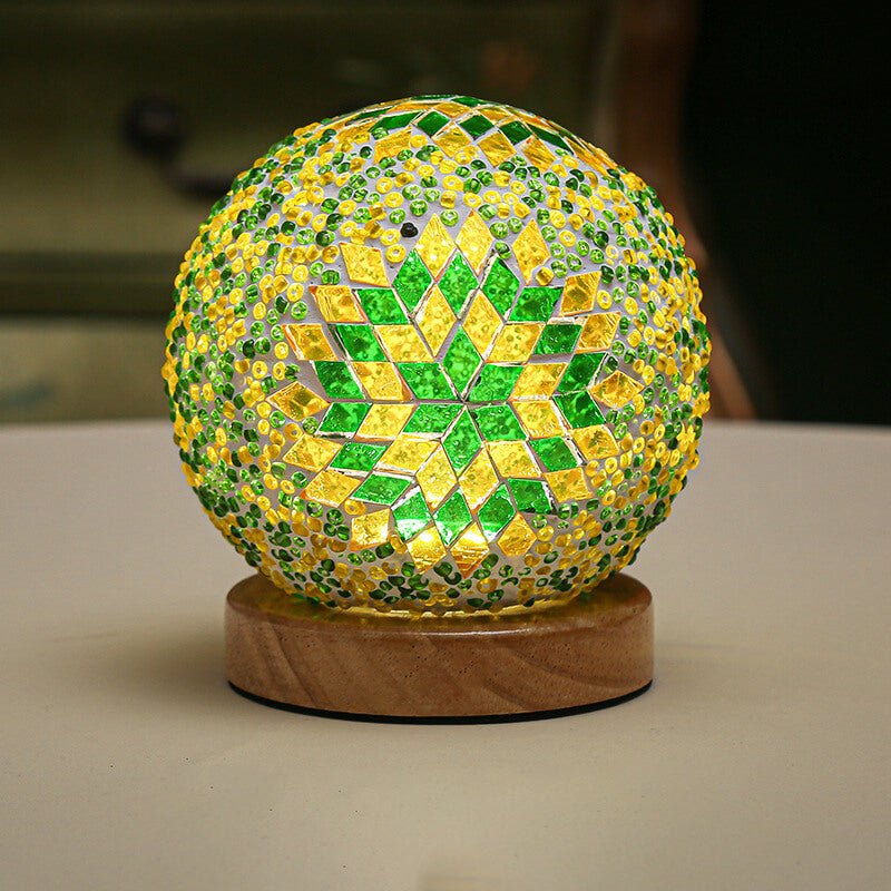 BowLift | BohoGlow – Modern Bohemian Table Lamp with USB Charging