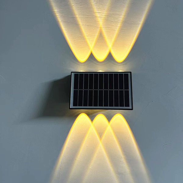 Contemporary Industrial Solar Waterproof ABS Column LED Wall Sconce Lamp For Outdoor Patio | Bowlift
