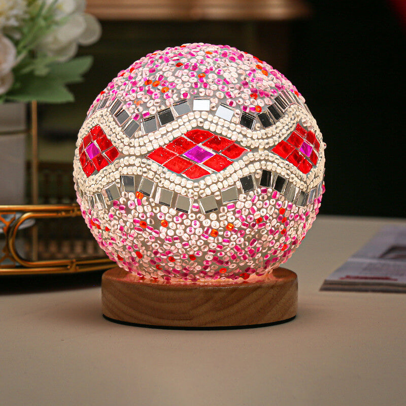 BowLift | BohoGlow – Modern Bohemian Table Lamp with USB Charging