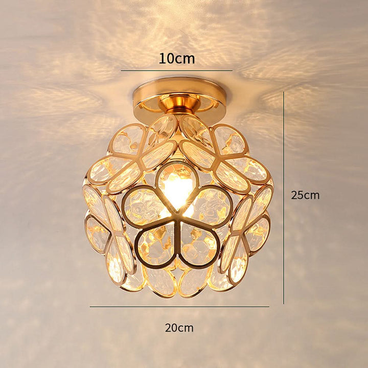 BowLift | Flowers Style Glass Hallway Ceiling Light