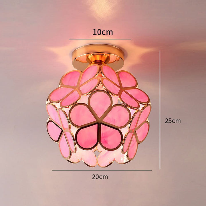 BowLift | Flowers Style Glass Hallway Ceiling Light