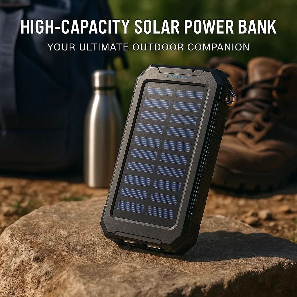 BowLift | Solar Powerbank with 10000mAh for Outdoor & Adventure
