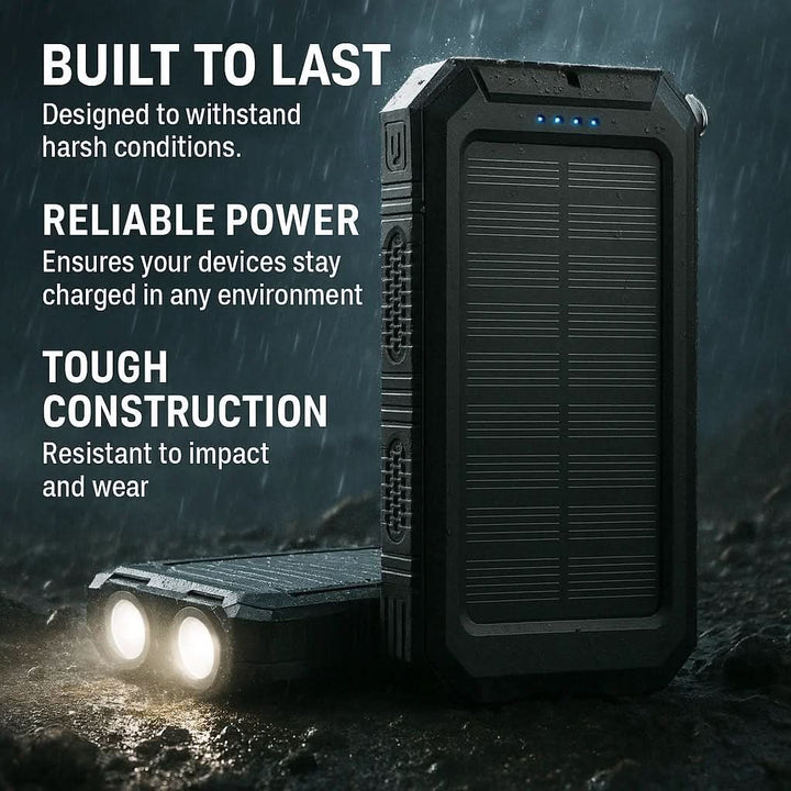 BowLift | Solar Powerbank with 10000mAh for Outdoor & Adventure