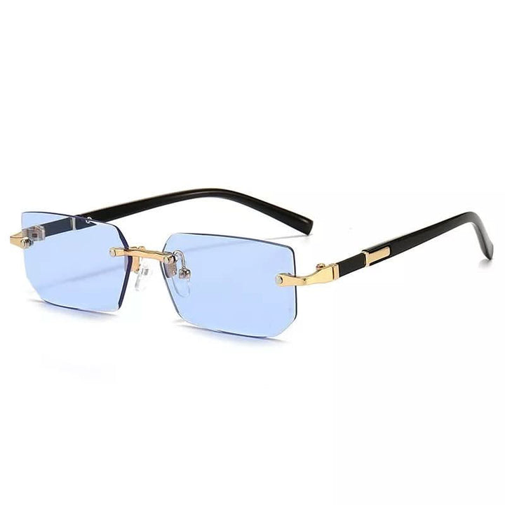 BowLift | Rectangular rimless sunglasses with UV400 protection