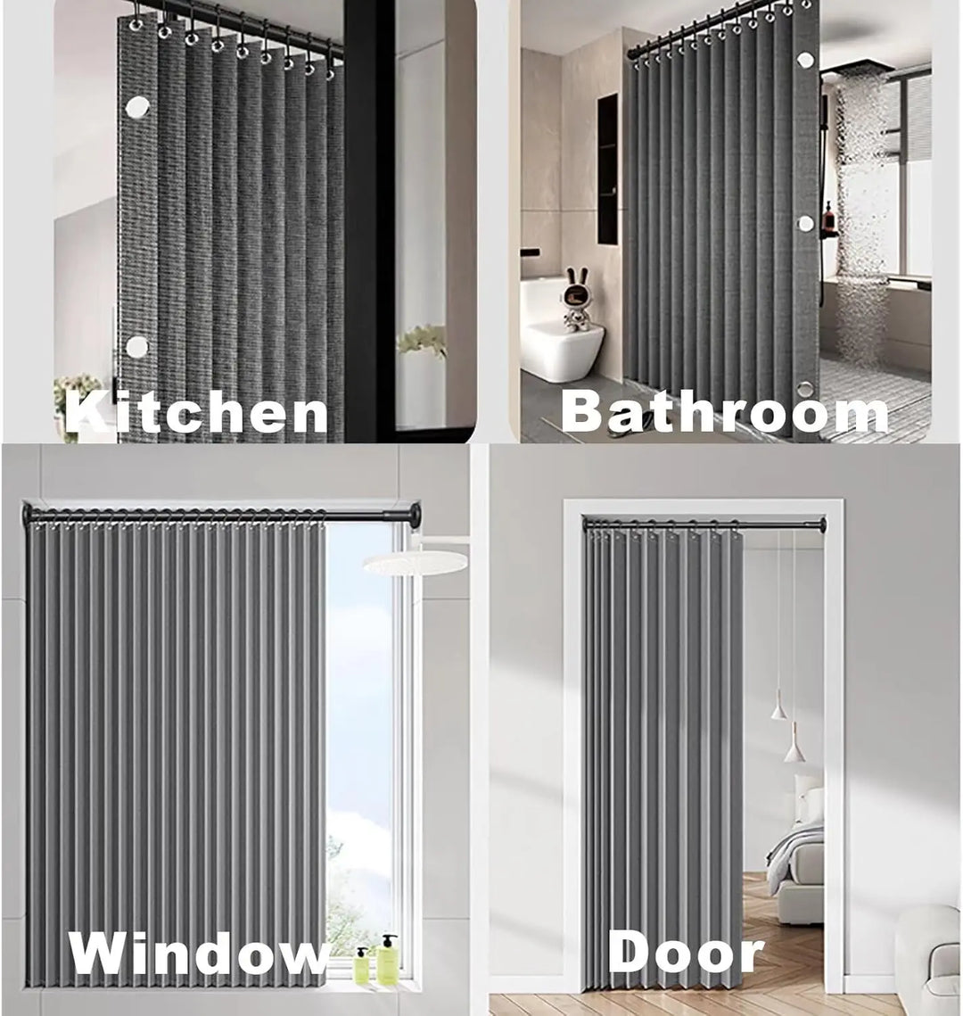 MagnaFold Foldable Shower Curtain with Magnets Bowlift
