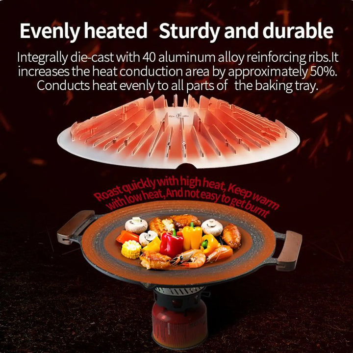 BowLift | Portable Aluminium Grill Pan with Handles for Camping & BBQ – Arlo