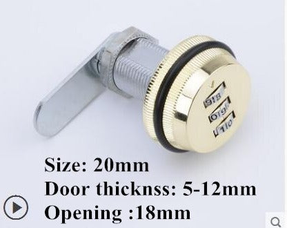 BowLift | 3-Digit Mechanical Password Cabinet Lock