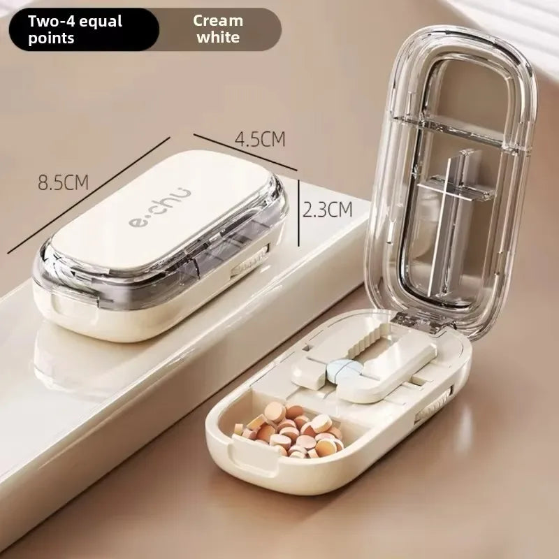 BowLift | Pocket Size Dustproof Pill Cutter Organizer