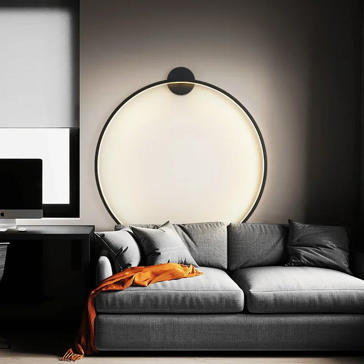 BowLift | Minimalist LED Circle Background Wall Lamp