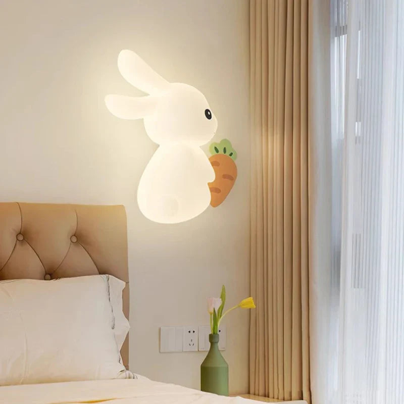 RabbitGlow Lamp - Playful LED Children's Wall Lamp Bowlift
