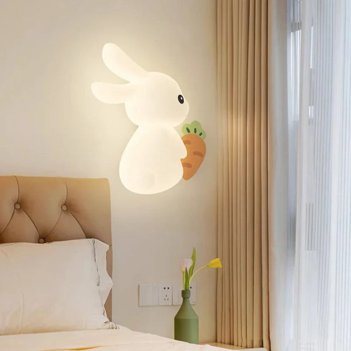 RabbitGlow Lamp - Playful LED Children's Wall Lamp Bowlift