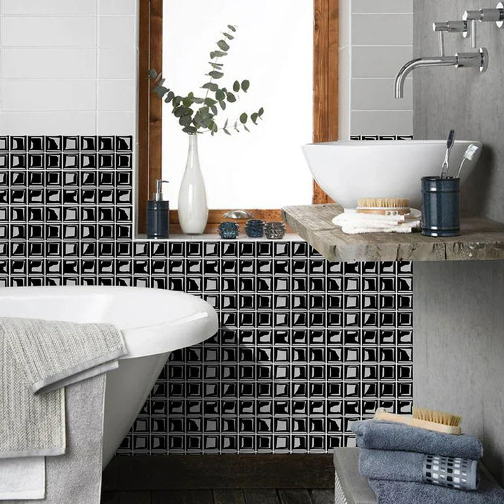 DecoMosaic 3D Mosaic Wall Tile Stickers Bowlift