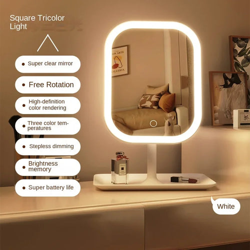 BowLift | LED Makeup Mirror Lumiéra | 3 Light Colors | Touch Control | Modern Design