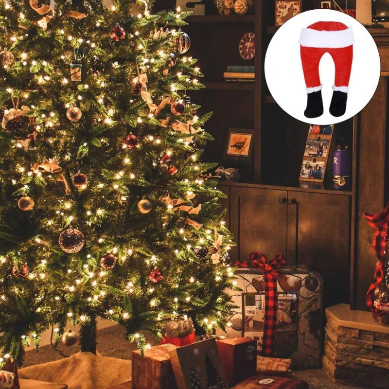 BowLift | Christmas decoration Santa legs | Funny Santa leg decoration | Fabric figure to hang