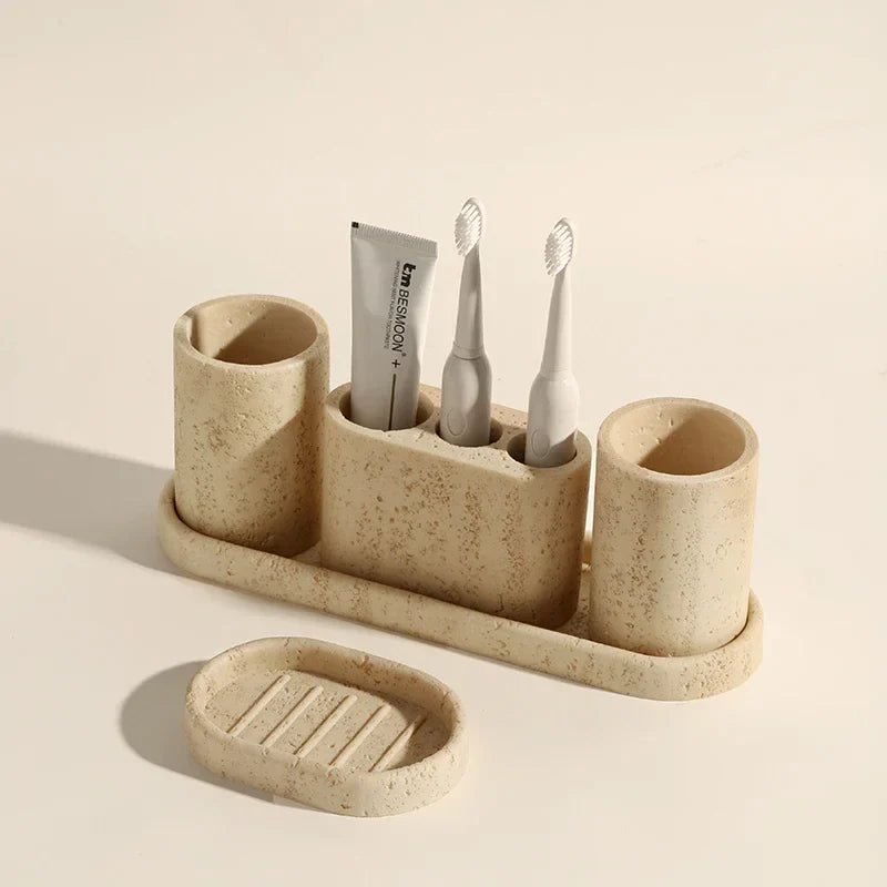 AureliaStone Luxury Bath Set made of limestone Bowlift