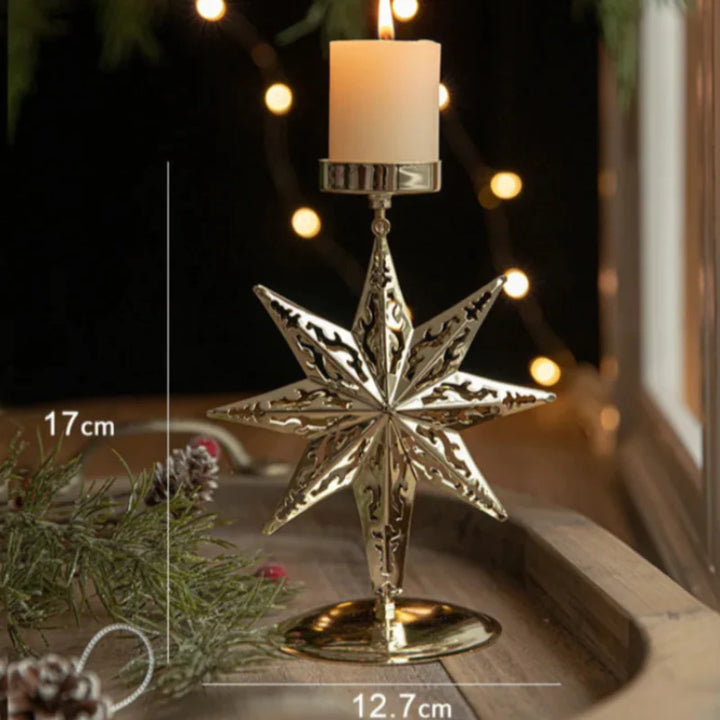 BowLift | Iron Christmas Candlestick Holders