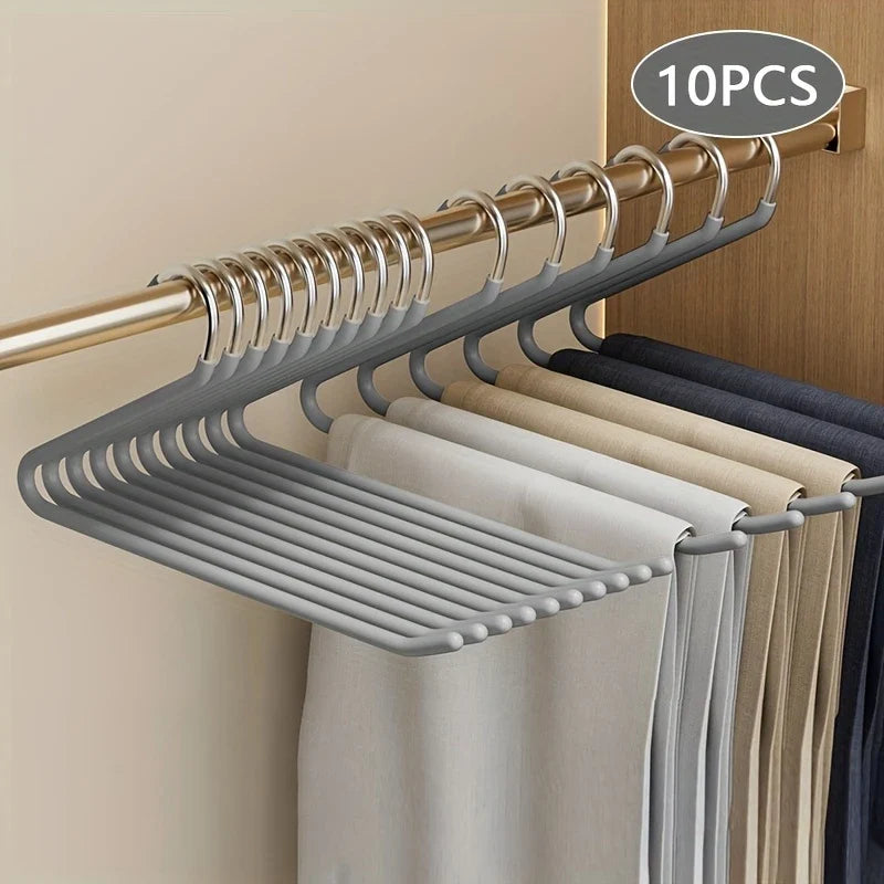 BowLift | Clothoria | Open Pants Hangers | Space-Saving & Stable | Metal with Anti-Rust Coating