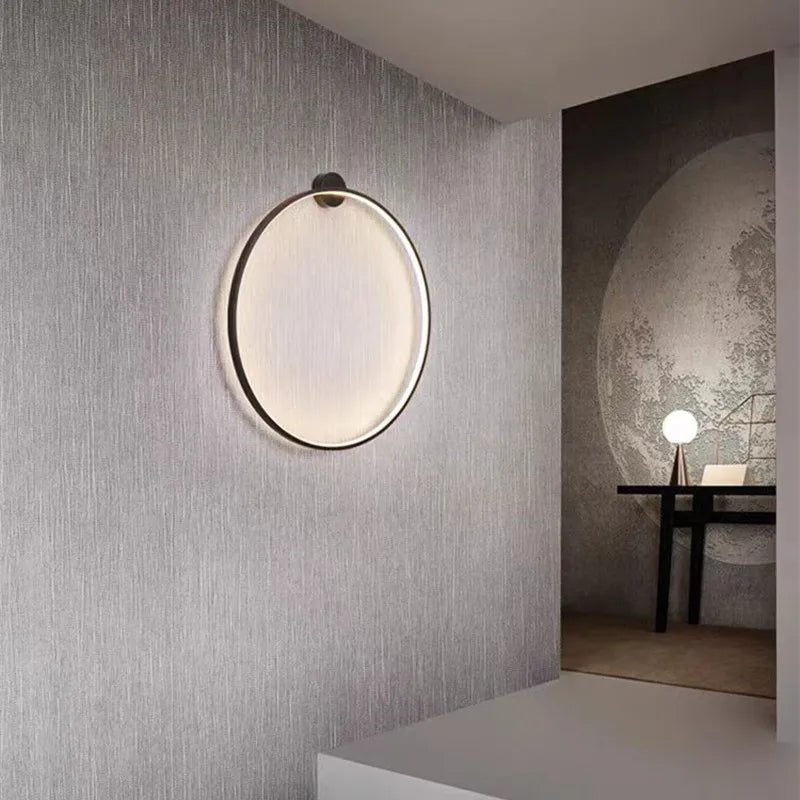 BowLift | Minimalist LED Circle Background Wall Lamp