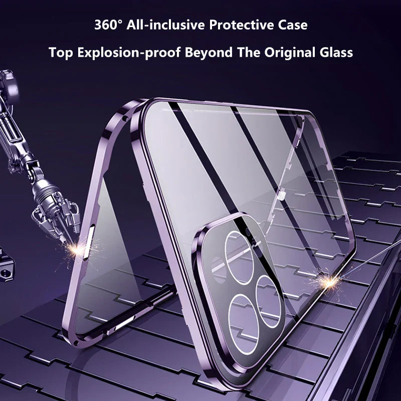 BowLift | Invisible Shield Full Cover Anti-Peep Privacy  Magnetic Phone Case
