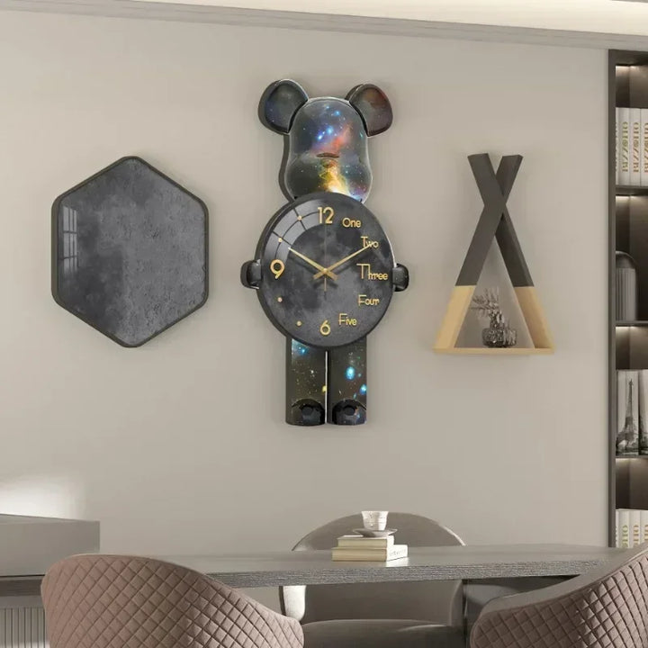 BowLift | Glowing Star Bear LED Wall Clock