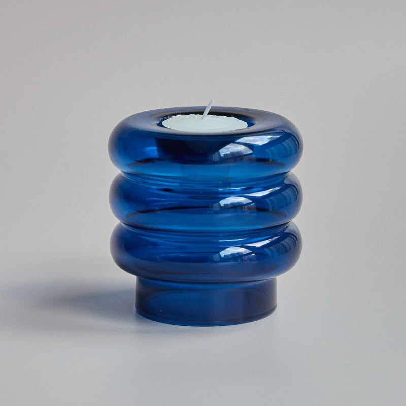 BowLift | Dual Glass Spiral Candle Holder