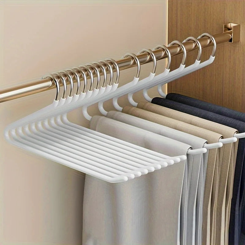 BowLift | Clothoria | Open Pants Hangers | Space-Saving & Stable | Metal with Anti-Rust Coating