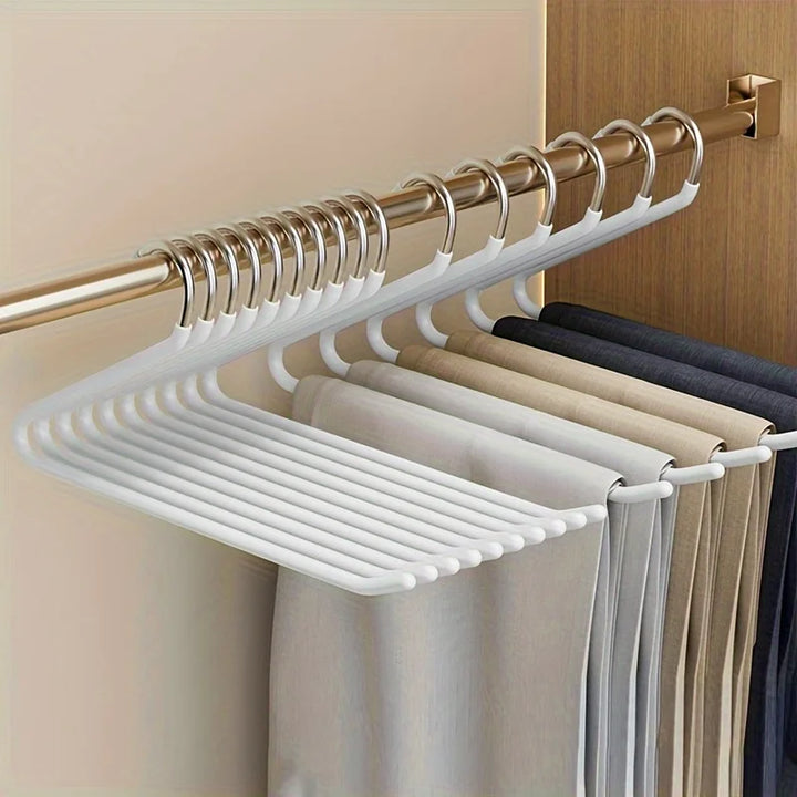 BowLift | Clothoria | Open Pants Hangers | Space-Saving & Stable | Metal with Anti-Rust Coating