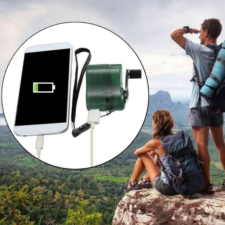 BowLift | Portable Hand Crank Emergency Charger with USB & LED