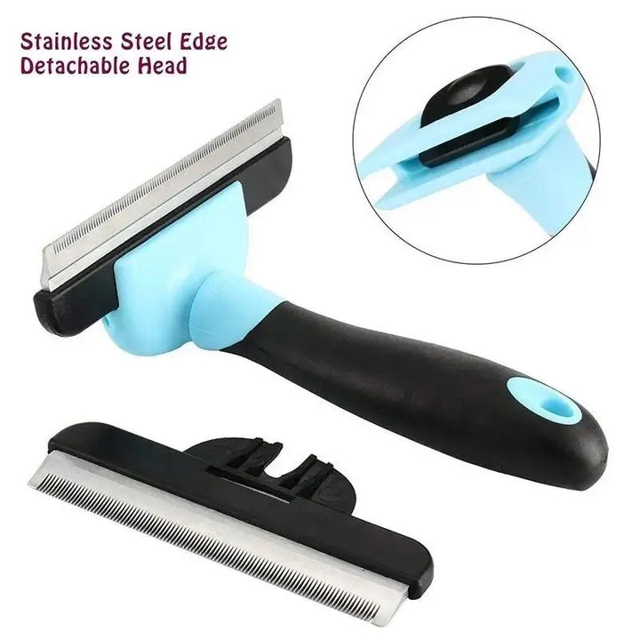 BowLift | FellZart Undercoat Brush for Dogs & Cats | Double-Sided & Replaceable Blade | De-Shedding & Hair Removal