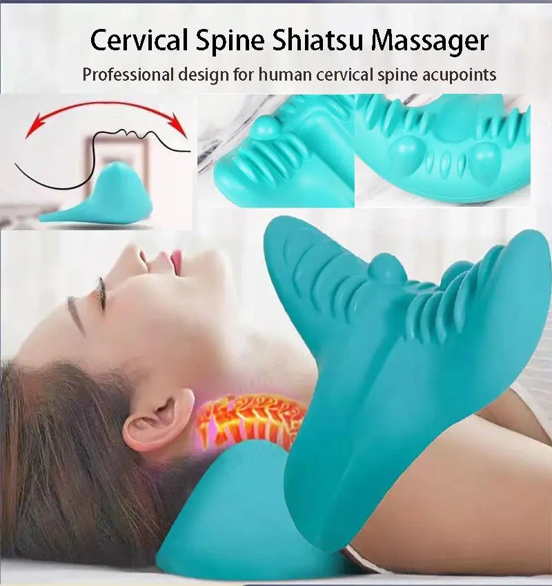 BowLift | Neck & Shoulder Stretcher SpineLuma | Ergonomic Traction Pillow | Pain Relief & Posture Correction | PU Foam