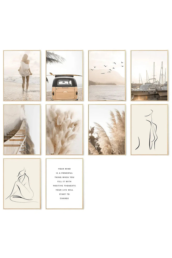 Surf & Travel Canvas Poster | Bowlift
