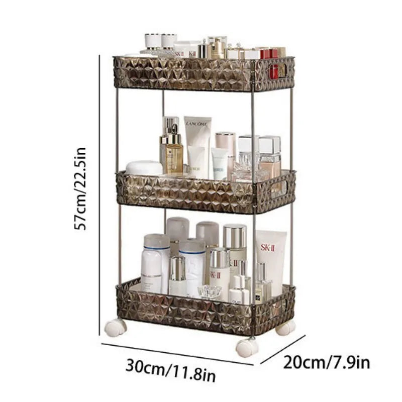 BowLift | Home Bathroom Storage Organizer Rolling Rack