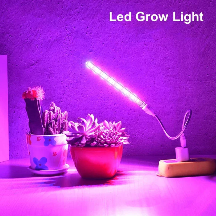 BowLift | LED Plant Light GrowNova FlexLight | USB Plant Light 5V | Full Spectrum with Flexible Arm | For Indoor Greenhouse & Hydroponics