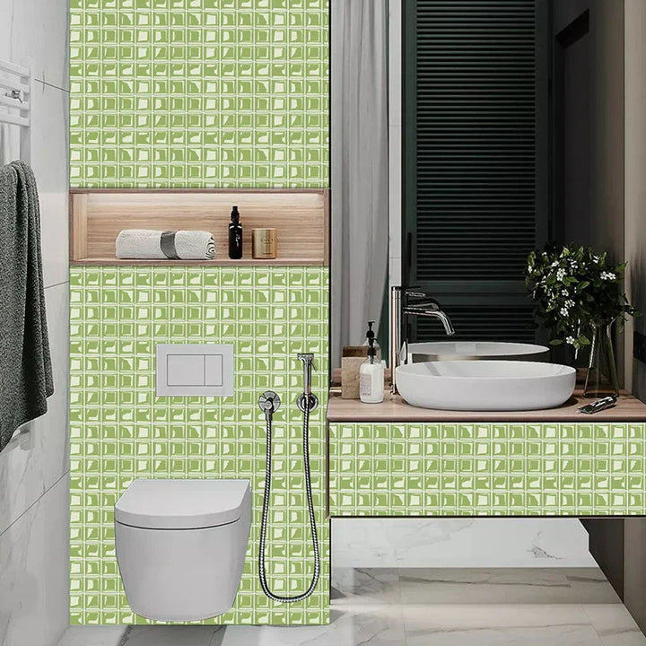 DecoMosaic 3D Mosaic Wall Tile Stickers Bowlift